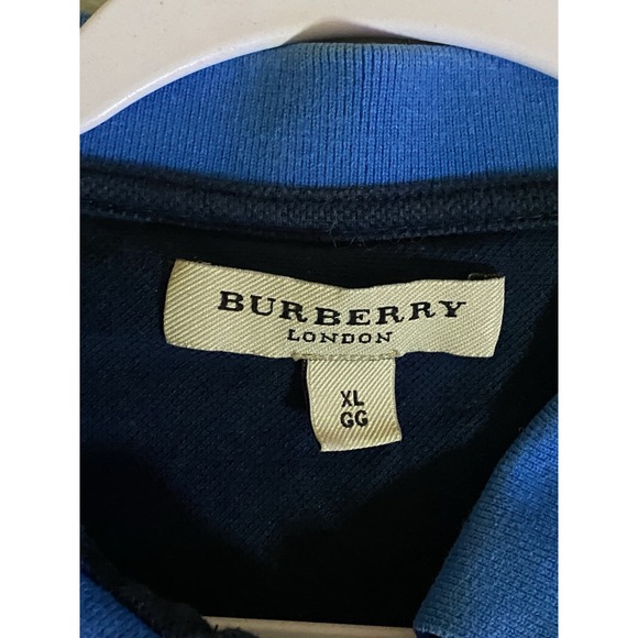 Burberry London Mens Purple Short Sleeve Collared Pullover Polo Shirt Size XL - Picture 2 of 5